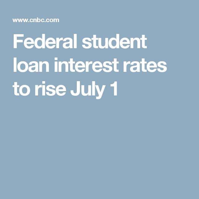 Federal Loan Consolidation Interest Rate